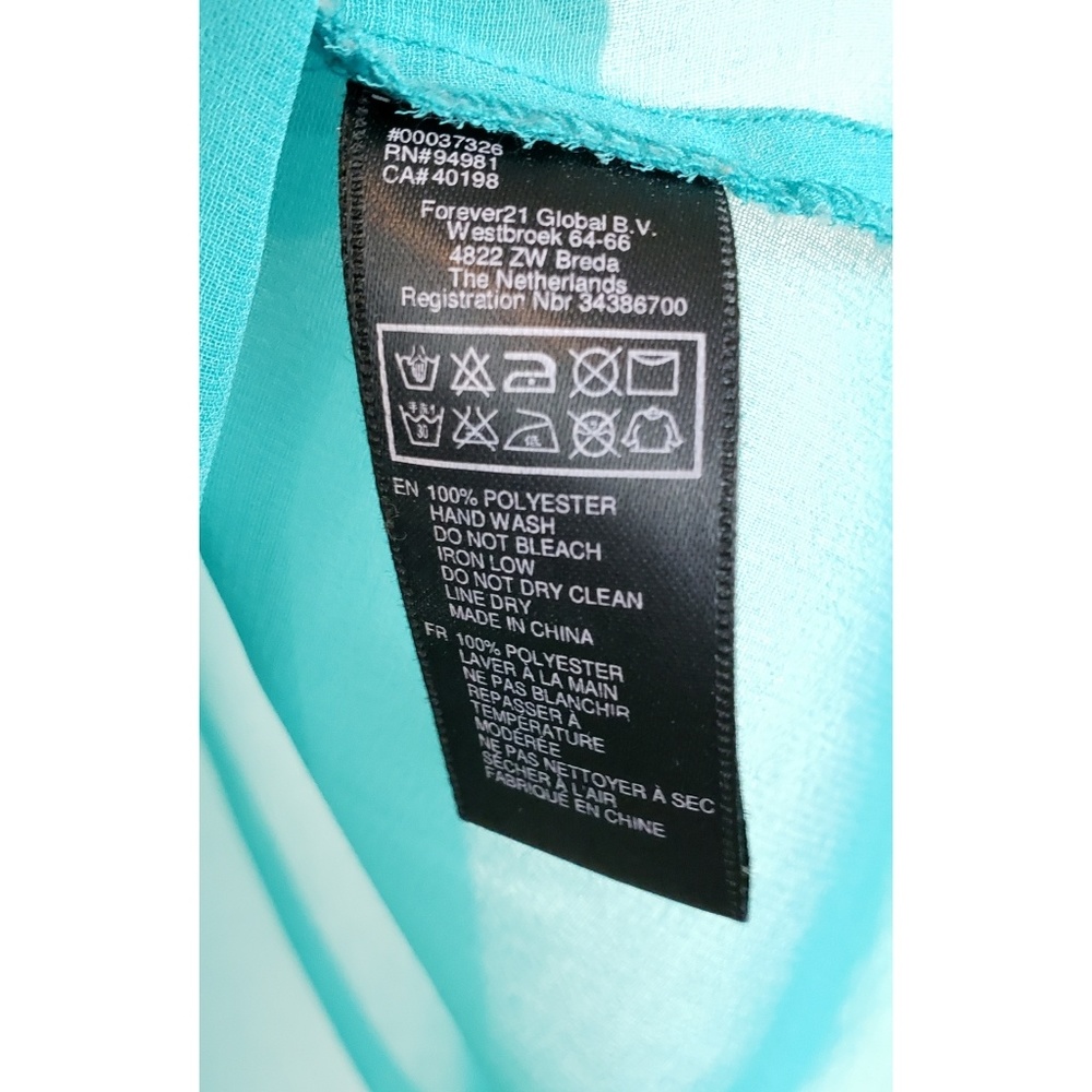 Forever 21 | Green Sheer Strappy Tank Blouse - Picture 4 of 4